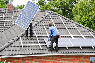 Installing Solar Panels from A C Electric Corp